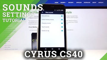 How to Turn On Touch Sounds in Cyrus CS40 - Manage System Sounds