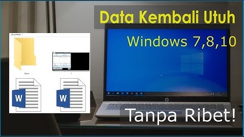 Cara mengembalikan data terhapus di windows 10 laptop tanpa aplikasi | File kembali bisa digunakan