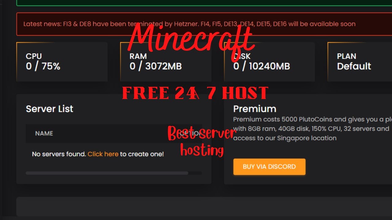 free minecraft server hosting 247 with plugins