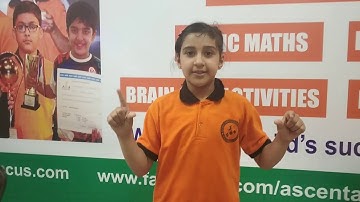 Amazing demo of triple digit additions by Class 2 student Nancy Yadav !! Watch the focus !!