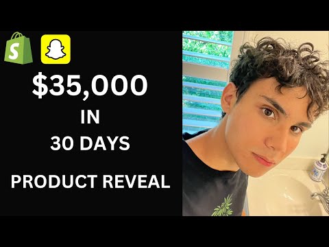 How I Made $35,000 Shopify Dropshipping (Product Reveal)