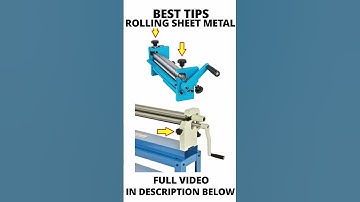 😏👌Best Tips for Rolling Sheet Metal #shorts
