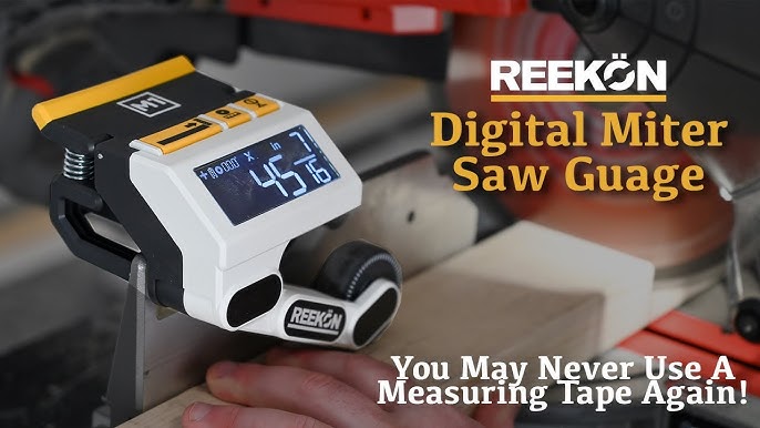 REEKON M1 Caliber Measuring Tool for Miter Saws – Eliminates Need to Measure  & Mark Materials, Reduces Cut Time and Increases Safety, Measures Flat &  Round Materials: : Tools & Home Improvement