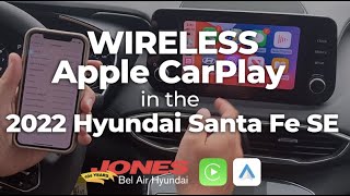 WIRELESS Apple CarPlay 📲 in the 2022 Hyundai Santa Fe SE