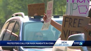 Protesters for mask mandate deliver list of demands to Governor's Mansion