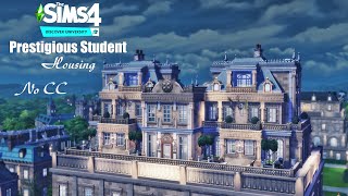 Prestigious STUDENT Housing • Dorm | Discover University | No CC | THE SIMS 4