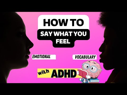 What do you feel? This simple list will help you to identify how you feel. #adhd thumbnail