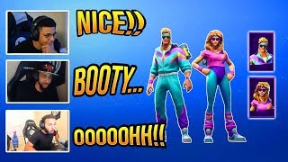 Streamers React To New Mullet Marauder And Aerobic In Skins Fortnite Funny Moments