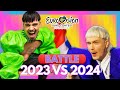 Eurovision Battle 2023 vs 2024 (By Country) | Eurovision 2024 VS Eurovision 2023