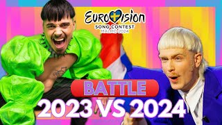 Eurovision Battle 2023 Vs 2024 By Country Eurovision 2024 Vs Eurovision 2023