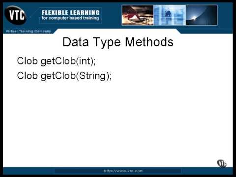47 J2EE   Chapter05 Database Lesson9 Data Type Methods