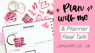 Plan with Me &amp; Planner Real Talk // January 10 - 16, 2022