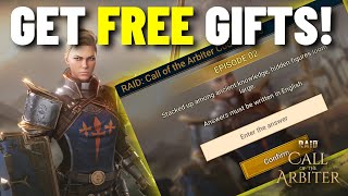 ✨ FREE REWARDS FOR ALL! PROMO CODE: EP2 Athel Call Of The Arbiter! ✨ •  RAID Shadow Legends