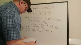 Chemical Kinetics: Two-Point Form of the Arrhenius Equation