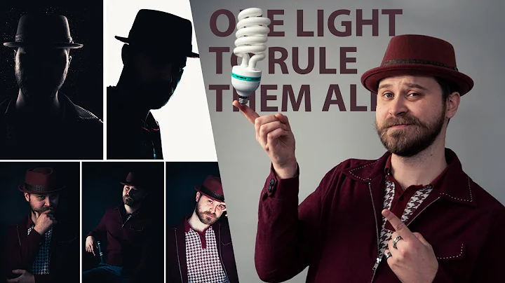 ONE light Setup for creative PORTRAITS - 6 WAYS in 5 MIN