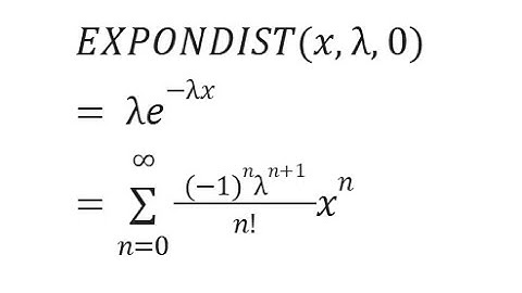 FACTORIAL EXPONDIST Taylor Maclaurin SERIESSUM LOGEST EXPONENTIAL REGRESSION Google Sheets or Excel