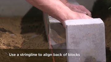 How to Build a Concrete Block Retaining Wall with a 90 Degree Corner