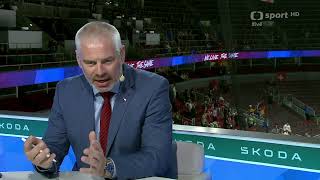 Rozčílený Milan Antoš po čtvrtfinále s USA na MS v hokeji 2023