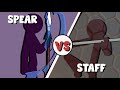 Supreme Duelist Stickman FIGHT Animation: SPEAR vs STAFF