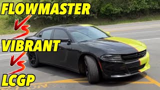 Dodge Charger 3.6L V6: Flowmaster Vs Vibrant Vs LCGP!