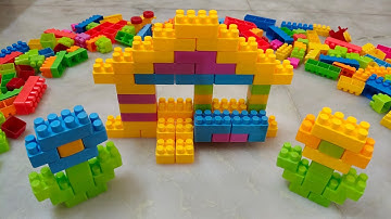 Satisfying DIY House /ASMR building blocks/block game lego blocks #asmr #buildingblock#asmrsounds