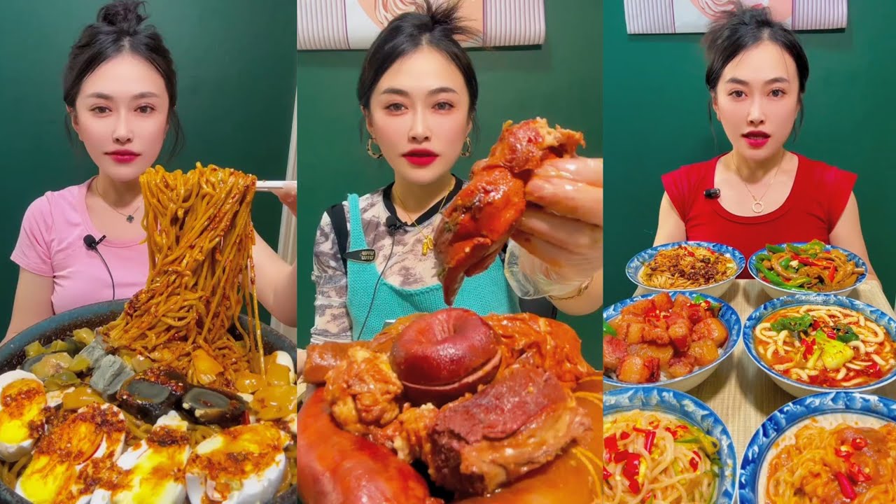 Mukbang Challenge Eating Rice 🍚 with food Spicy 🔥🥵 Noodles 🍜 🍖🥓 Meat#yummy #cook #meat 