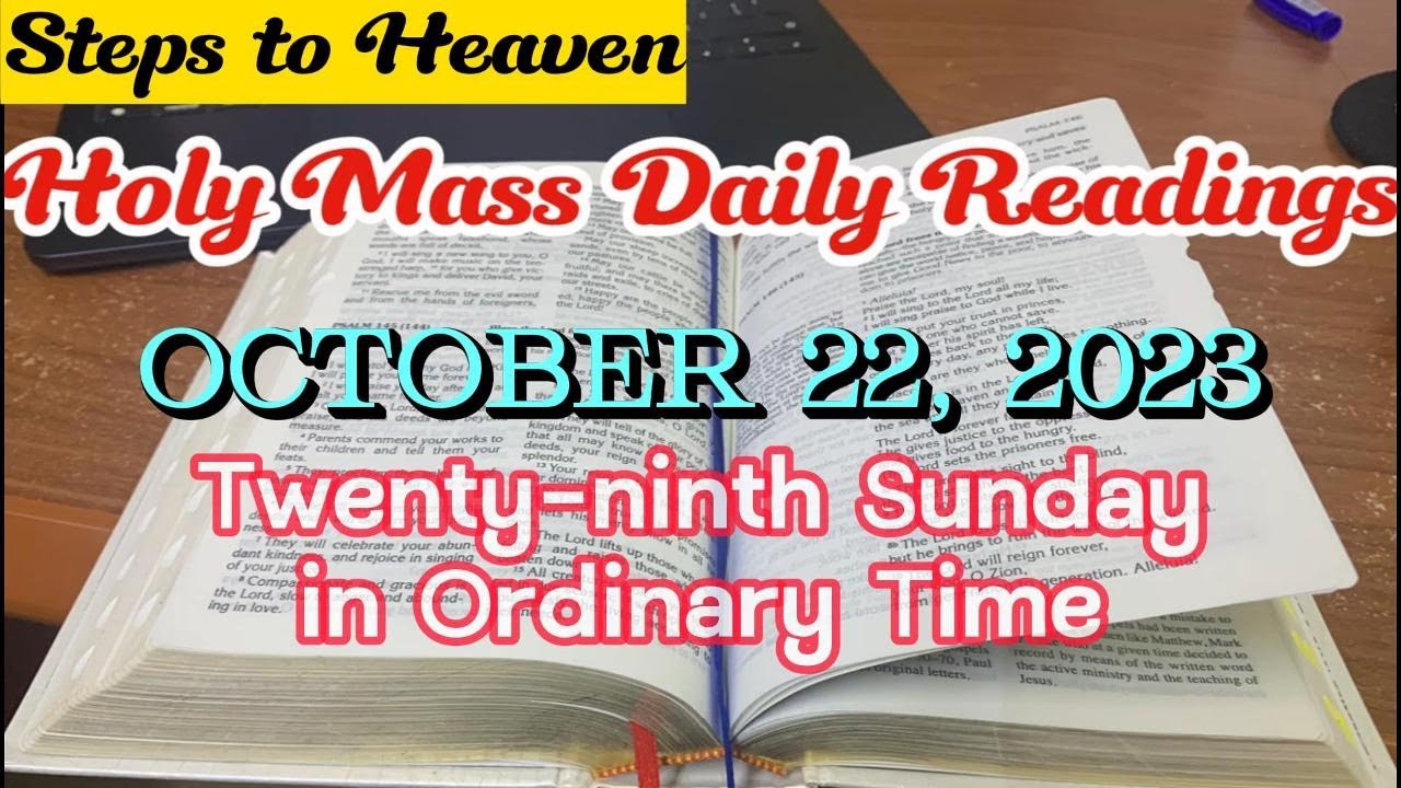 HOLY MASS DAILY READINGS | SUNDAY, OCTOBER 22, 2023 - YouTube