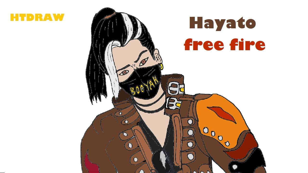 Menggambar HAYATO free fire | Free fire drawing - YouTube