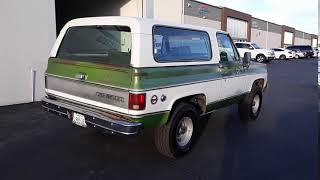 1975 K5 Blazer Idle