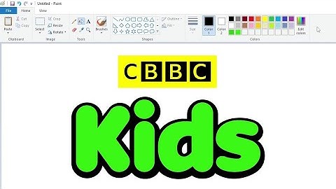 How to draw the BBC Kids logo using MS Paint | How to draw on your computer
