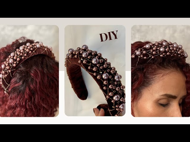 How To Create An Embellished Headband With Pearls - Bangstyle - House of  Hair Inspiration