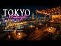 Tokyo Midnight Jazzwave 🌆 Relaxing Neon Rooftop Ambience [LIVE]