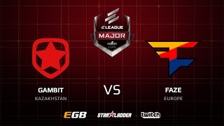 Gambit vs FaZe, overpass, ELEAGUE Major 2017