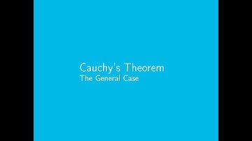 Cauchy Theorem (the general case)