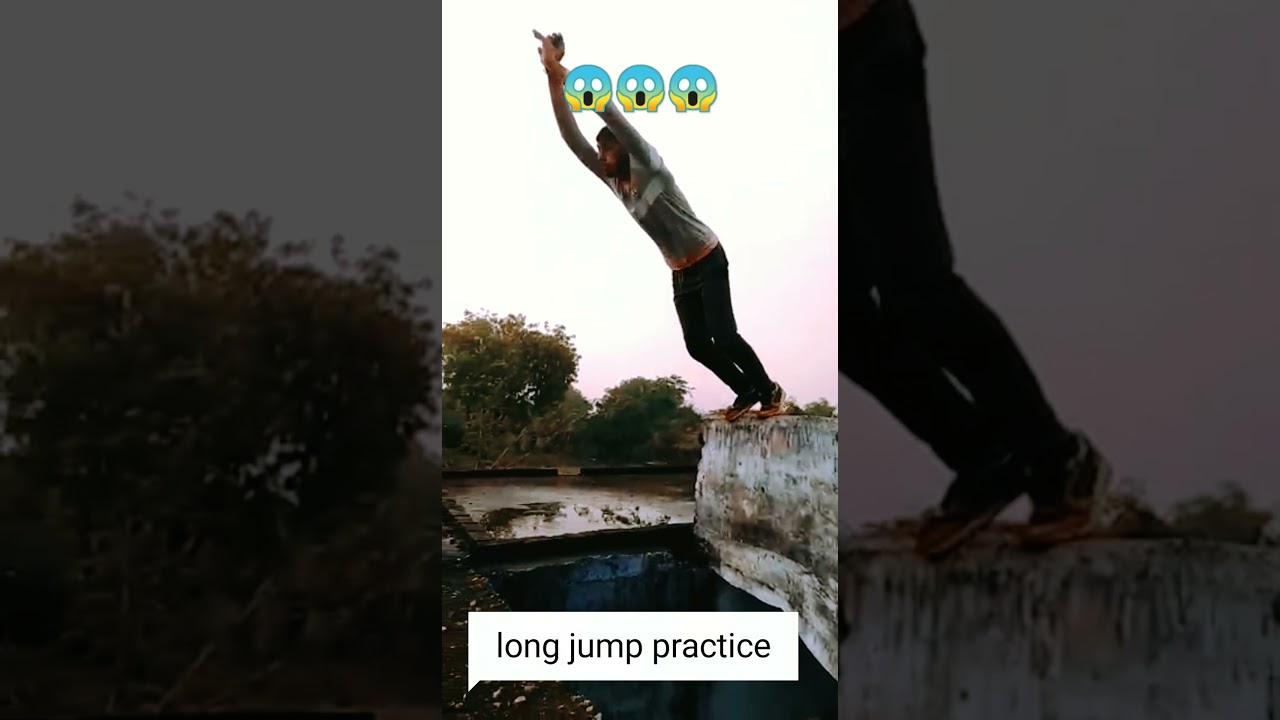 long jump landing practice amz landing wow 😲😲 YouTube