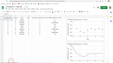 Experimental Probability With Google Sheets