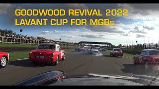 Goodwood Revival 2022 Lavant Cup for MGB Quick Race Footage MGB60