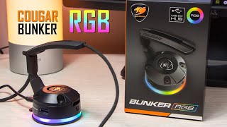 Cougar Bunker RGB: удобный держатель кабеля с подсветкой и USB-хабом. Обзор