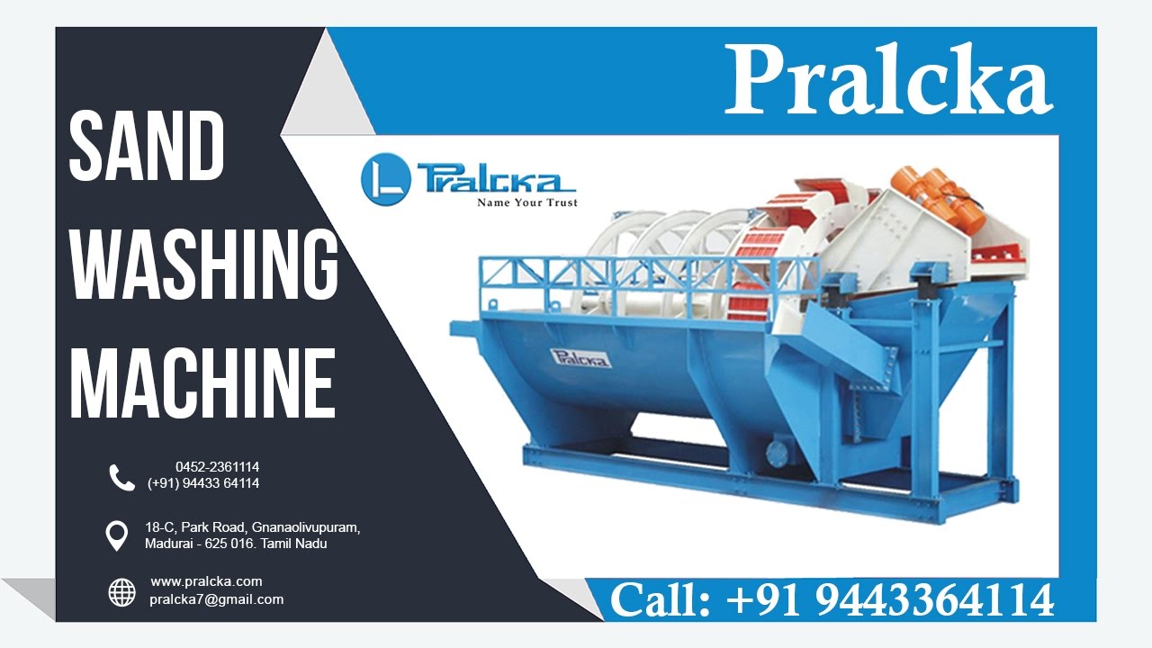 Pralcka Sand Washing Machine YouTube