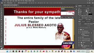 Photoshop Tutorial for Beautiful Funeral Programs