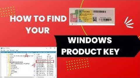How to find your windows product key without any third party software