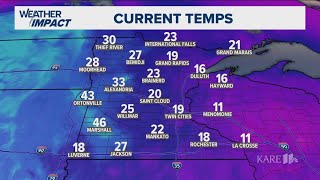 The morning forecast for Tuesday, Dec. 16