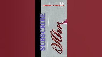 calligraphy style Subscribers request name#calligraphy#cursive#shorts#viral@SAMYAKARTS