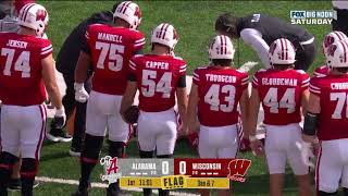 Tyler Van Dyke gets hit while running to the sideline and gets injured vs Alabama Week 3