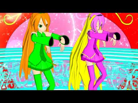 Monica And Claire Cure Up Ra Pa Pa MMD 
