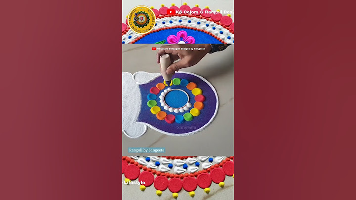 Colored Pongal Pot Rangoli by Sangeeta #shorts