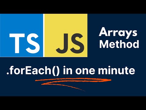 ForEach Array Method | Typescript, Javascript Tutorial