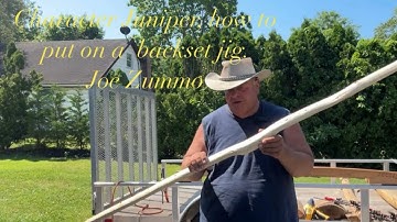 Character Juniper, how to put it on a  backset jig. Joe Zummo