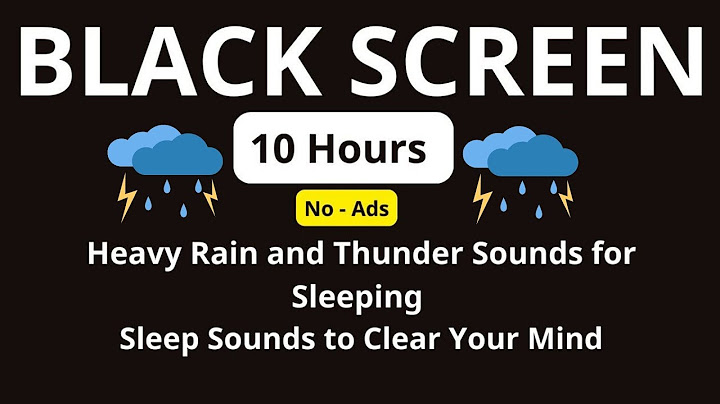 🔴 Heavy Rain and Thunder Sounds for Sleeping | Perfect for Deep Sleep and Relaxation - Black Screen