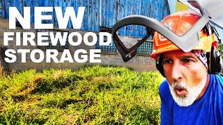 NEW FIREWOOD DRYING AREA OPENED UP... ITS HUGE!